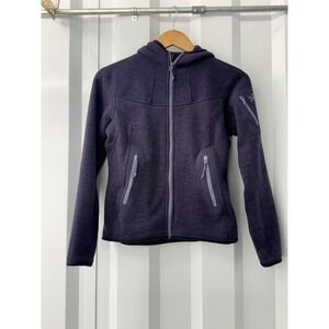 Arc'Teryx Covert Full Zip Fleece Hoodie Polartec Purple Women's Size Small